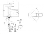 IDEAL STANDARD - Ceraplan iX Hybridní umyvadlová baterie, bateriové napájení, chrom BD282AA