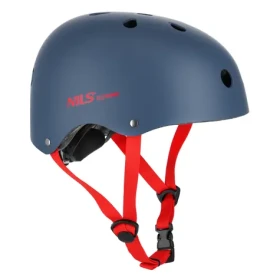 NILS EXTREME MTW001-1 ŠEDO-ČERVENÁ VEL.L(58-61CM) HELMA (16-70-350)