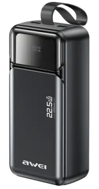Awei PA-105 černá / Powerbanka / 40000mAh / PD 22,5W / 3x USB-C (PA-105)