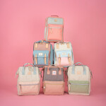 Batoh Himawari Tr23196-2 Light Beige/Light Pink 28 cm x 10 cm x 40 cm