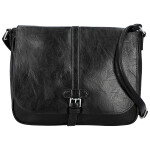 Trendy dámská koženková crossbody kabelka Relinda, černá