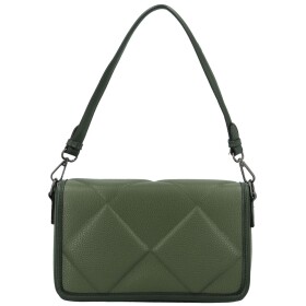 Módní dámská koženková kabelka na rameno Vanya, tmavě zelená