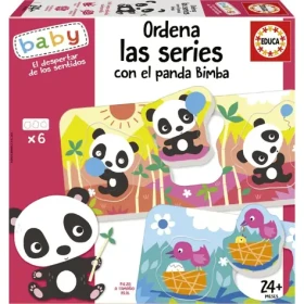 EDUCA Baby vkládačka Panda Bimba a kamarádi