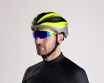 Force Everest cyklistické brýle fluo/modrá zrcadlová skla