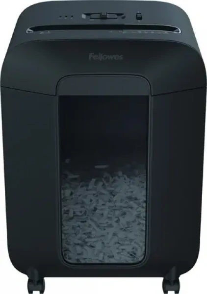 Fellowes LX 85 černá / Skartovač / křížový řez 4x40 mm / 12 listů 70g papíru / Šíře vstupu 224 mm