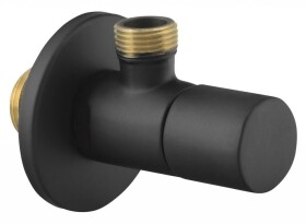 SAPHO - Rohový ventil kulatý, 1/2"x3/8", černá mat SL015