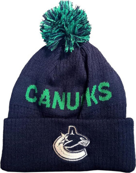 Outerstuff Dětská zimní čepice Vancouver Canucks NHL Cufed Knit With Pom