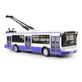 RAPPA Trolejbus který hlásí zastávky česky 28 cm modrá