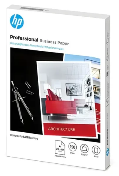 HP Professional Glossy Laser Paper / Fotopapír / lesklý / A4 / 200 g/m2 / 150 listů (7MV83A)