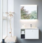 DURAVIT - ME by Starck Asymetrické umyvadlo 83x49 cm, s WonderGliss, bílá 23468300601