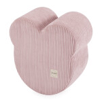 PLUSH NEST PLUSH NEST Puf ve tvaru medvídka Manšestr světle růžový 46 × 25 cm