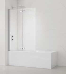 Vanová zástěna SAT SK 150x105 cm chrom SATVZSKNEW105 SATVZSKNEW105