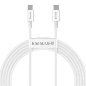 Baseus CATYS-C02 Kabel USB-C (M) - USB-C (M) 2 m bílá / 100W (CATYS-C02)