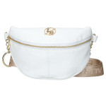 Stylová dámská koženková kabelka Ada, bílo-zlatá