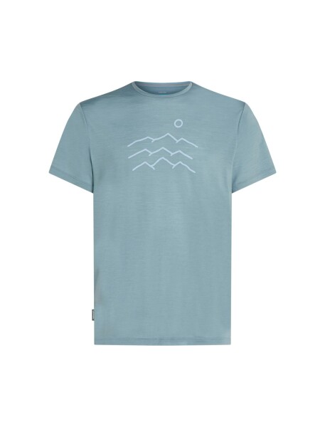 ICEBREAKER Mens Mer 125 Cool-Lite Sphere SS Tee Across, Flint Blue velikost: XL