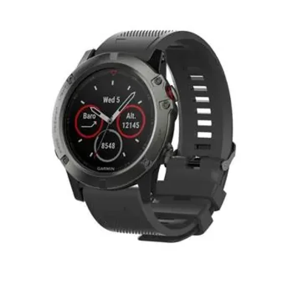 Tactical 668 Silikonový Řemínek pro Garmin Fenix 5X 6X QuickFit 26mm černá (8596311120008)