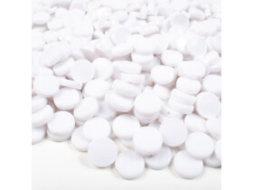 Plastové korálky bílé, 500ks