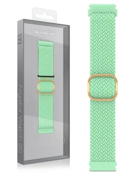 Aligator Řemínek textilní 20mm / tyrkysový (20AW0018)