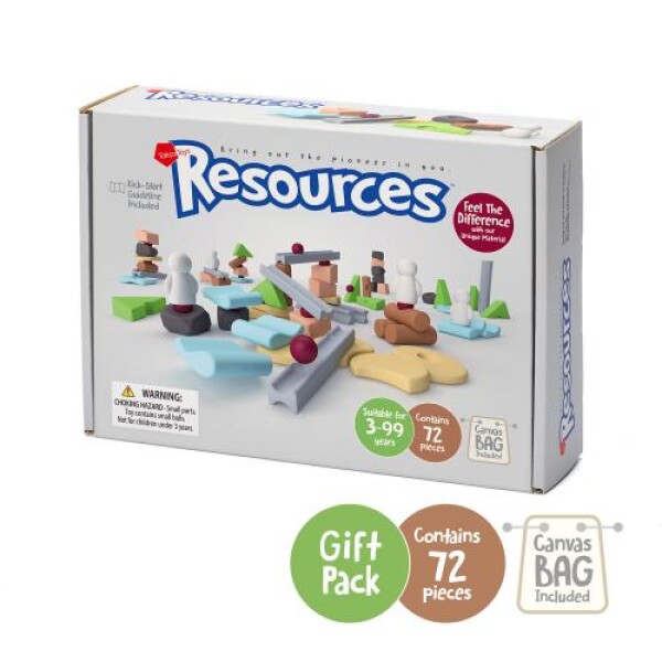 Taksa Toys Stavebnice Resources - Gift Pack (72 dílků)