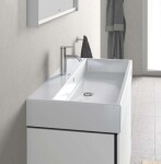 DURAVIT - Vero Air Umyvadlo 100x47 cm, s přepadem, otvor pro baterii, WonderGliss, bílá 23501000001