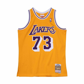 Mitchell & Ness Pánský dres Los Angeles Lakers NBA Dennis Rodman #73 Swingman - Žlutá Velikost: L