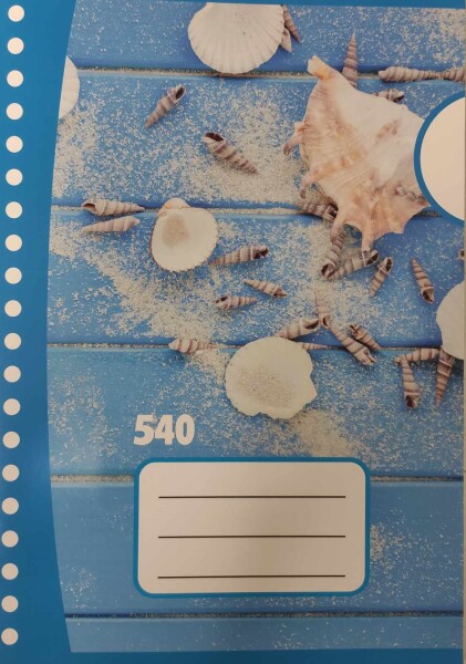 Corwell Corwell, 10530, školní sešit 540, nelinkovaný, 40 listů, A5, 1 ks Motiv: Číslo 2