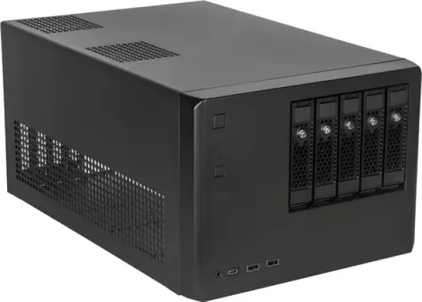 SilverStone SST-CS351B černá / NAS skříň / µATX / 5x 3,5”/2,5” disk / SAS-12G a SATA-6G (SST-CS351B)