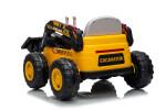 Mamido Dětský elektrický nakladač CAR-26A žlutý | 4x4 | RC 2.4Ghz | EKO kůže | 12V10Ah