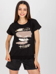 Dámské tričko RV BZ 8953.41P černé - FPrice L/XL