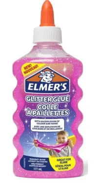 Elmer's Třpytivé lepidlo 177 ml růžové / Lepidlo / třpytivé / na výrobu slizu (0102/2077249)