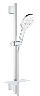 GROHE - Rainshower SmartActive Sada sprchové hlavice 130 9,5 l/min, 3 proudy, tyče 60 cm a hadice, měsíční bílá 26577LS0