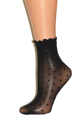 Dámské ponožky Veneziana Myriam nero univerzální