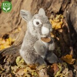 Plyšový zajíc šedý sedící 20 cm ECO-FRIENDLY