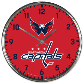 Wincraft Hodiny Washington Capitals NHL Chrome Clock
