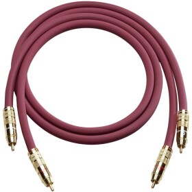 Cinch audio kabel [2x cinch zástrčka - 2x cinch zástrčka] 0.50 m bordó pozlacené kontakty Oehlbach NF 214 Master - Oehlbach NF 214 2x 0,5 m
