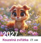 Kalendář 2027 Kouzelná zvířátka, nástěnný, 32 x 34 cm