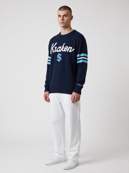 Mitchell & Ness Pánská mikina Seattle Kraken NHL Head Coach Sweater Velikost: XL