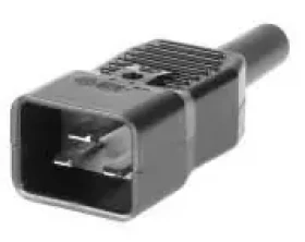 MicroConnect IEC síťová zástrčka C20 černá (C20PLUG)