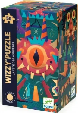 DJECO Metalické puzzle Monster party