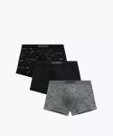 Boxerky Atlantic 3MH-223/25 A'3 S-2XL černá-černá-khaki XXL