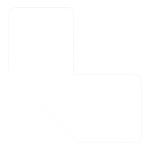 Djois podlahové samolepicí značení - tvar L, 10 x 5 cm, bílé, 10 ks