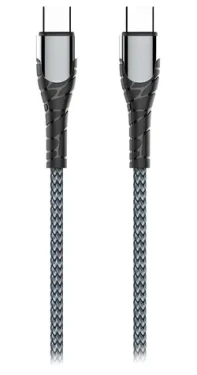 Colorway šedá / Datový kabel / USB-C - USB-C / 65W (3A) / 2 m (CW-CBPDCC039-GR)
