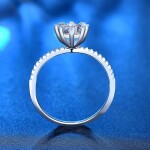 Royal Fashion stříbrný prsten HA-XJZ020A-SILVER-MOISSANITE-ZIRCON Velikost: 5 (EU: 49-50)