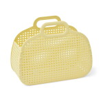 LIEWOOD Košík z recyklovaného plastu Adeline Lemonade, žlutá barva, plast