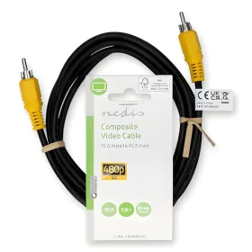 Nedis kompozitní video kabel černá / Video kabel / RCA - RCA / 480p / 2 m (CVGL24100BK20)
