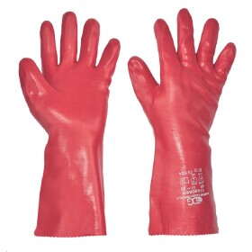 Rukavice STANDARD 0646 - vel.10 - 10,5, červené, PVC 10,5 -červená