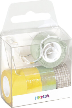 HEYDA Sada ozdobných lepicích pásek žlutý mix