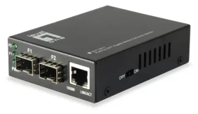 LevelOne Media konvertor RJ45/SFP / Media konvertor / Gigabit Ethernet / 2x SFP / Jumbo Frame (GVT-2011)