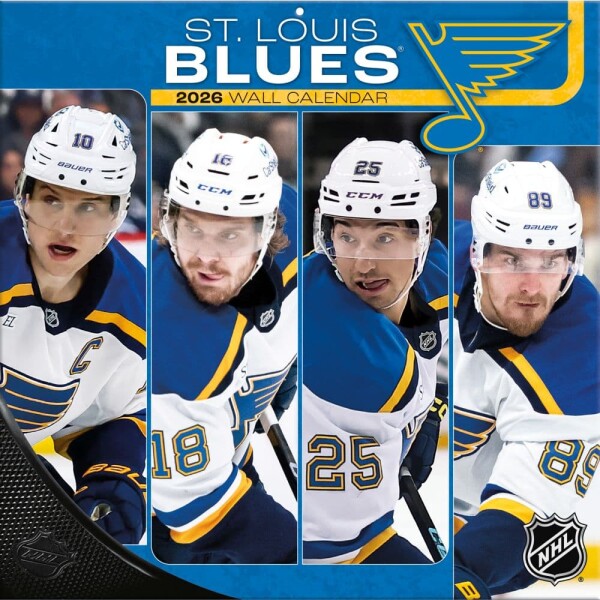 JF Turner Kalendář St. Louis Blues NHL 2026 Wall Calendar