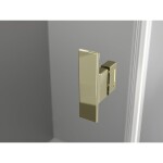 MEXEN/S - Mist H T sprchový kout dveře křídlové levá 85 x 100, transparent, zlato 8A5T-085-100-50-00-L